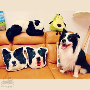 3D Custom Pet Portrait Pillow - glwave
