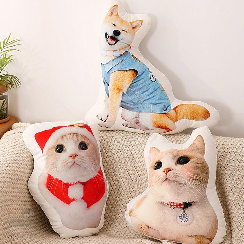 3D Custom Pet Portrait Pillow - glwave