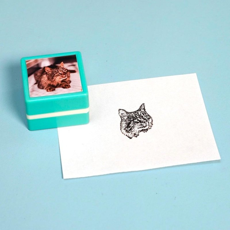 Custom Pet Portrait Stamp - glwave