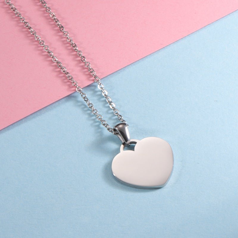 GLWAVE's Custom Engraved Necklace - "Heart of affection" - glwave