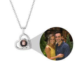 Personalized Heart Photo Necklace - glwave