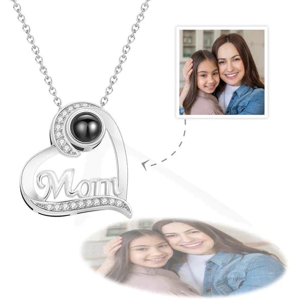 Personalized Photo Projector Necklace For Mom - glwave
