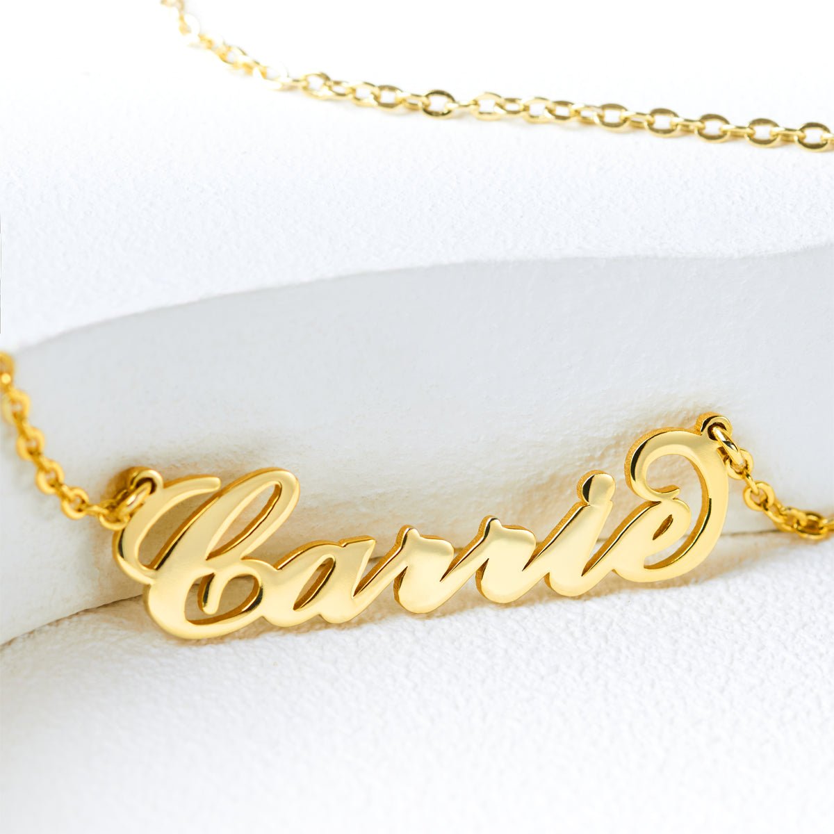 Rose "Carrie" Style Name Necklace Gift for Her - glwave